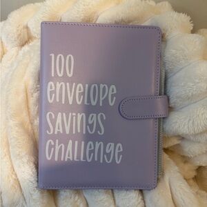 Purple '100 Envelope Savings Challenge' Cash Envelope Wallet - Brand Unspecified